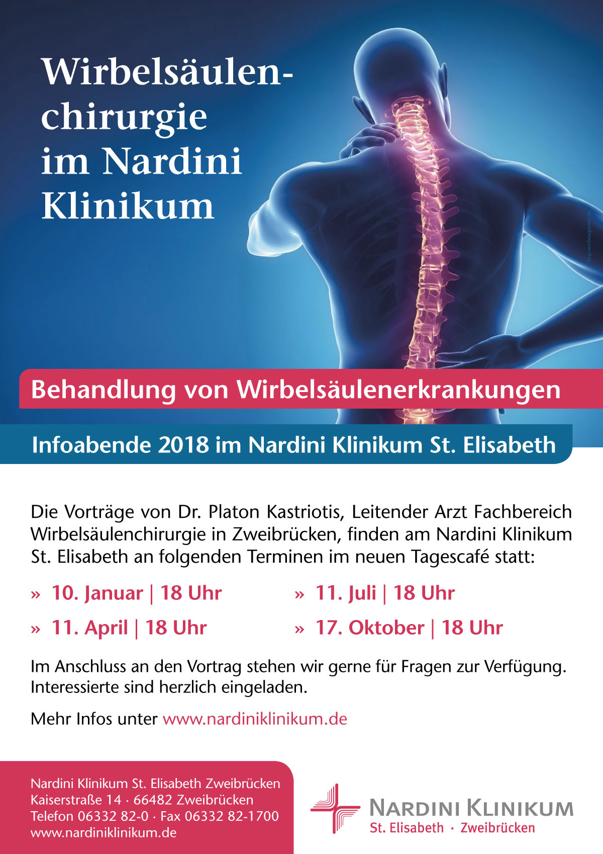 Wirbelsäulenchirurgie in Zweibrücken - Dr. med. Platon Kastriotis