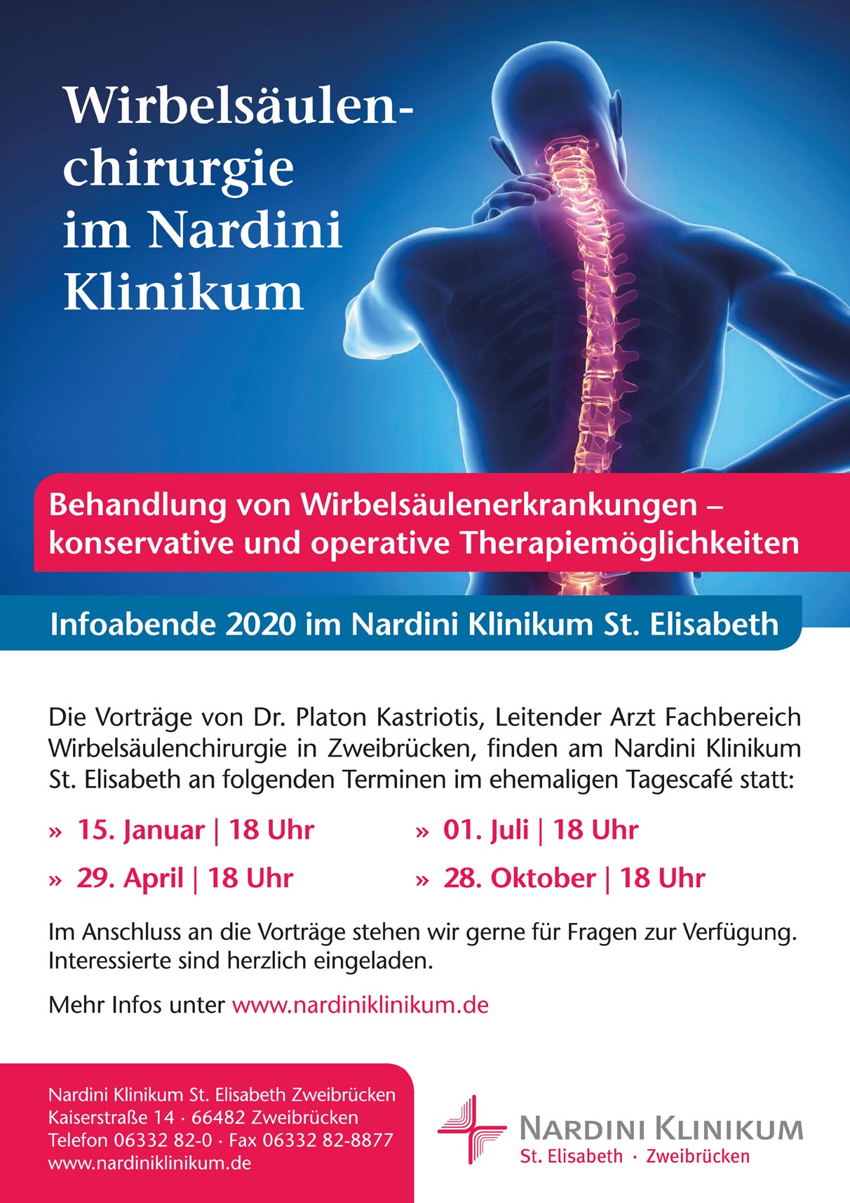 Wirbelsäulenchirurgie in Zweibrücken - Dr. med. Platon Kastriotis